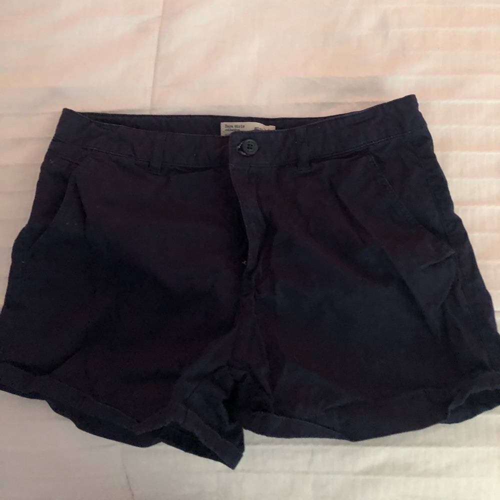 Paper bag dark blue shorts